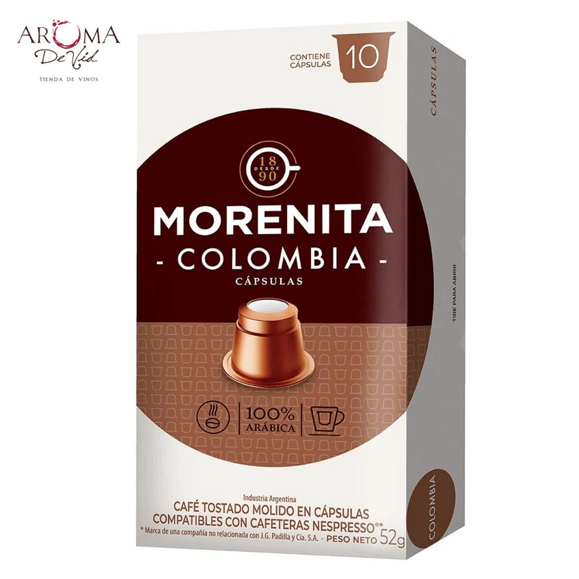 Capsulas Café La Morenita Etiopia Nespresso Caja 10u.