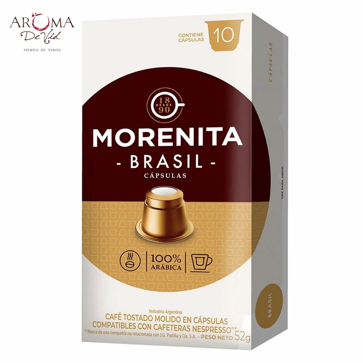 Café en cápsulas Morenita Brasil – Aroma de Vid